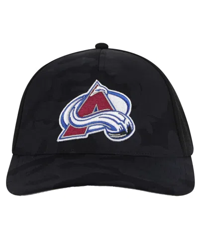 American Needle Men's Black Colorado Avalanche Valin Camo Super Tech Vented Adjustable Hat
