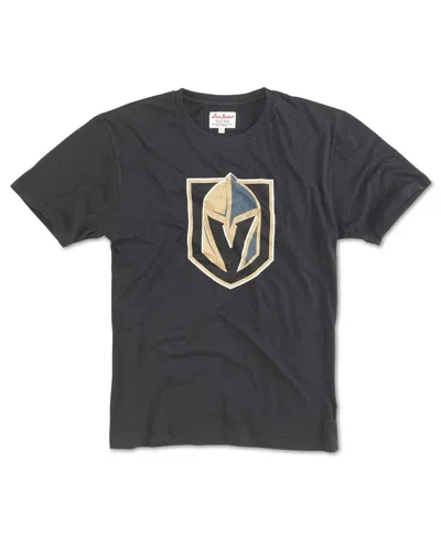 American Needle Men's Black Vegas Golden Knights Brass Tacks T-shirt