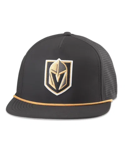 American Needle Men's Black Vegas Golden Knights Buxton Pro Tech Adjustable Hat
