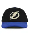 American Needle Men's Black/blue Tampa Bay Lightning Burnett Adjustable Hat In Black,blue