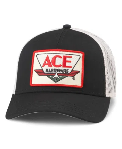 American Needle Men's Black/natural Ace Hardware Valin Adjustable Hat In Black,natural