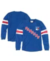 AMERICAN NEEDLE MEN'S BLUE NEW YORK RANGERS SUDBURY LONG SLEEVE T-SHIRT