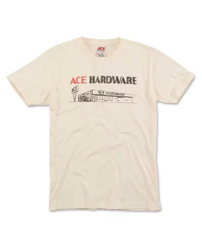 American Needle Men's Cream Ace Hardware Vintage-like Fade Brass Tacks Store T-shirt