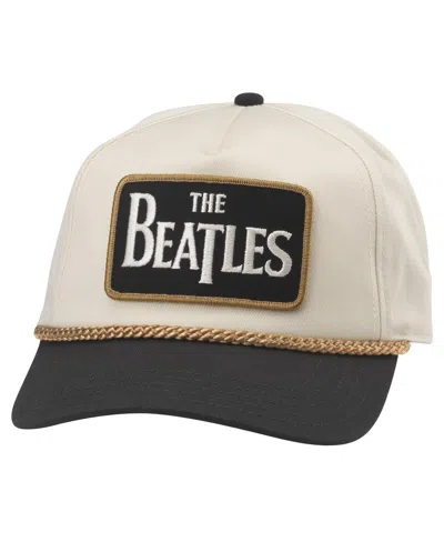 American Needle Men's Cream The Beatles Roscoe Adjustable Hat In Cream,black