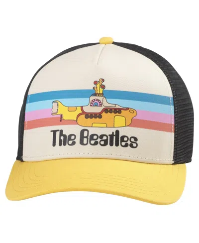 American Needle Men's Cream/black The Beatles Yellow Submarine Sinclair Adjustable Hat In Cream,black
