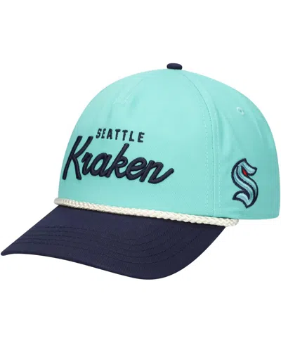 American Needle Men's Light Blue Seattle Kraken Roscoe Washed Twill Adjustable Hat In Light Blue,navy
