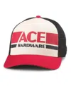 American Needle Men's Natural/red Ace Hardware Sinclair Adjustable Hat In Natural,black
