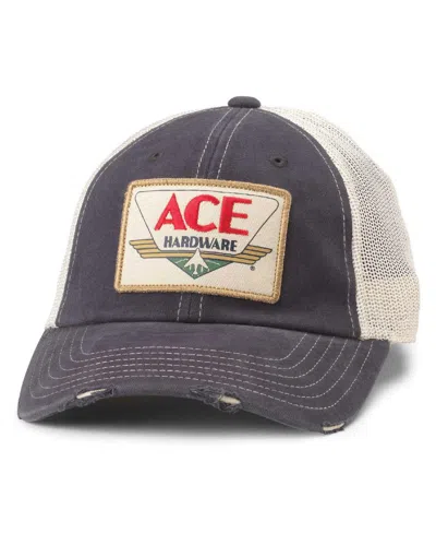 American Needle Men's Navy/natural Ace Hardware Orville Adjustable Hat In Navy,natural