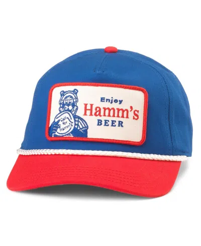 American Needle Men's Royal Hamms Roscoe Baseball Adjustable Hat In Royal,red