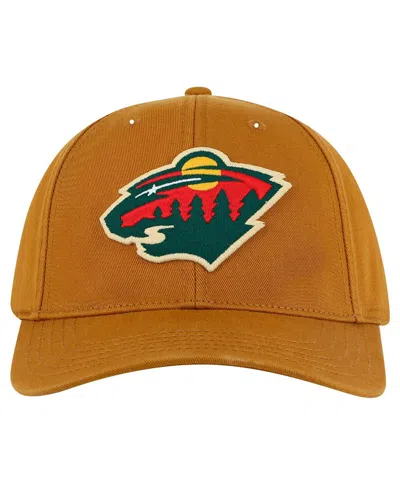 American Needle Men's Tan Minnesota Wild Hepcat Washed Twill Adjustable Hat