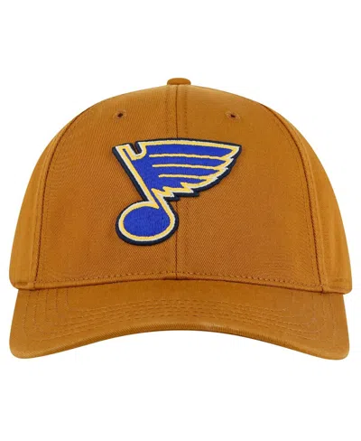 American Needle Men's Tan St. Louis Blues Hepcat Washed Twill Adjustable Hat In Gray