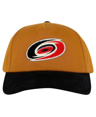 American Needle Men's Tan/black Carolina Hurricanes Burnett Adjustable Hat In Tan,black