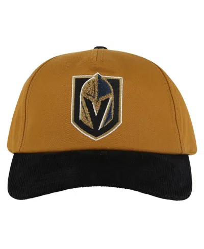 American Needle Men's Tan/black Vegas Golden Knights Burnett Adjustable Hat In Brown