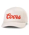 American Needle Men's White Coors Balsam Wide Whale Corduroy Adjustable Hat In White