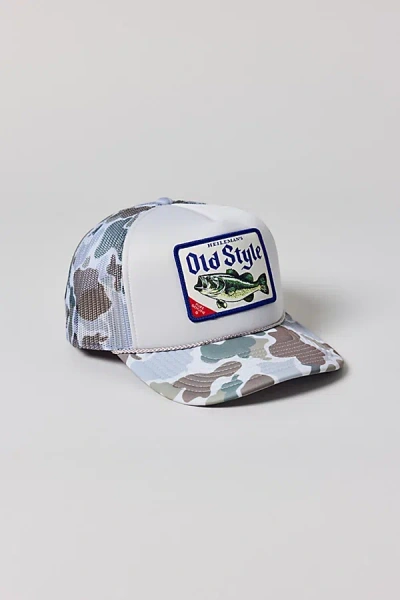 American Needle Old Style Patch Camo Trucker Hat In Camo, Men's At Urban Outfitters
