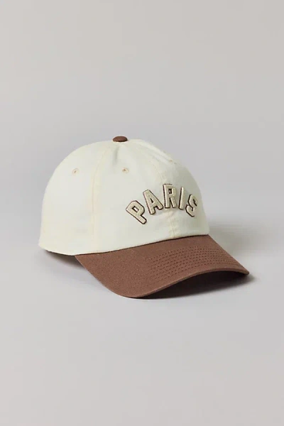 American Needle Paris Two-tone City Hat In Brown, Women's At Urban Outfitters In White