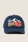 American Needle Patchwork Baseball Hat In Blue