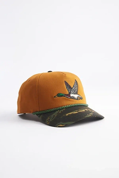 American Needle Pheasant Camo Brim Baseball Hat In Khaki, Men's At Urban Outfitters In Brown
