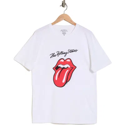 American Needle Rolling Stones Cotton Graphic T-shirt In White