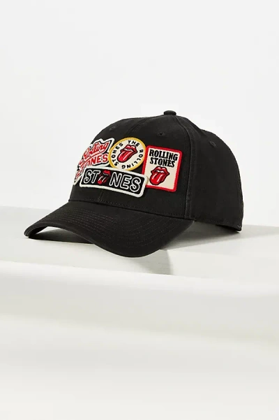 American Needle Rolling Stones Patch Baseball Cap In Black