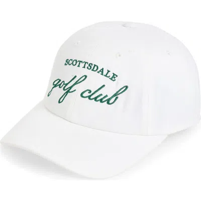 American Needle Scottsdale Golf Club Cotton Twill Baseball Cap In White