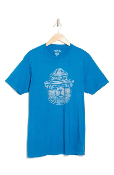 American Needle Smokey The Bear Graphic T-shirt In Royal