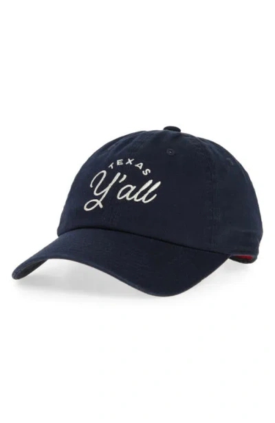 American Needle Texas Cotton Baseball Cap In Black