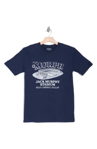 American Needle The Murph Cotton Graphic T-shirt In Navy
