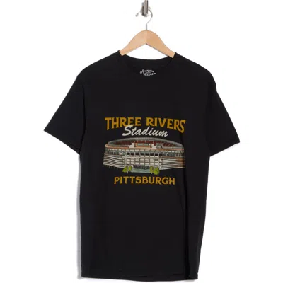 American Needle Three Rivers Stadium Graphic T-shirt In Black