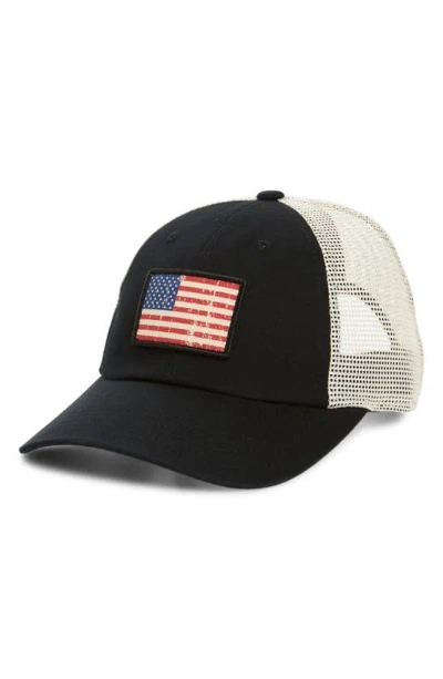 American Needle Usa Baseball Cap In Ivory/ Black