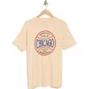 American Needle Wrigley Baseball Cotton Graphic T-shirt In Cream