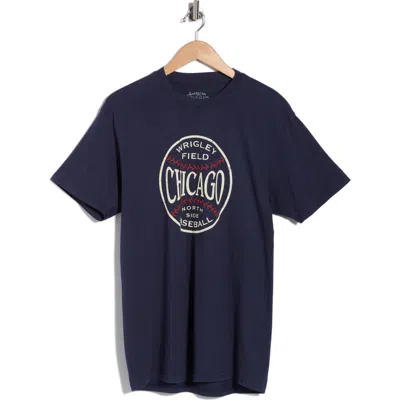 American Needle Wrigley Baseball Graphic T-shirt In Blue