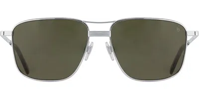American Optical Airman 3gnn Men's Sunglasses Silver Size 56