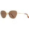 American Optical Brown Cat Eye Ladies Sunglasses Whitney 3 58