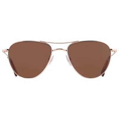 American Optical Brown Pilot Ladies Sunglasses Sebring 2 55