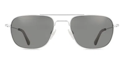 American Optical Checkmate 3gyn Men's Sunglasses Silver Size 56