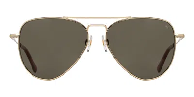 American Optical Fletcher 2gnn Men's Sunglasses Gold Size 59