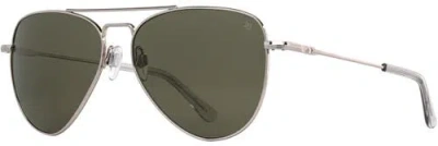 American Optical Fletcher 59mm Aviator Nylon Non Polarized In Gray