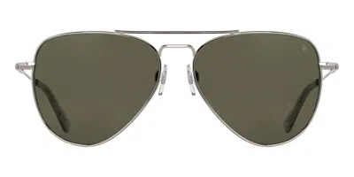 American Optical Fletcher Polarized 3gnnp Men's Sunglasses Silver Size 59
