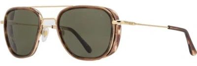American Optical Flynn 55mm Aviator Nylon Polarized In Gold Teak - Gnn-p