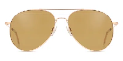 American Optical General 5bng Men's Sunglasses Gold Size 55