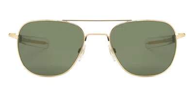 American Optical Original Pilot 1gng Men's Sunglasses Gold Size 55