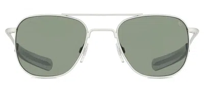 American Optical Original Pilot 4gnn Men's Sunglasses Silver Size 52