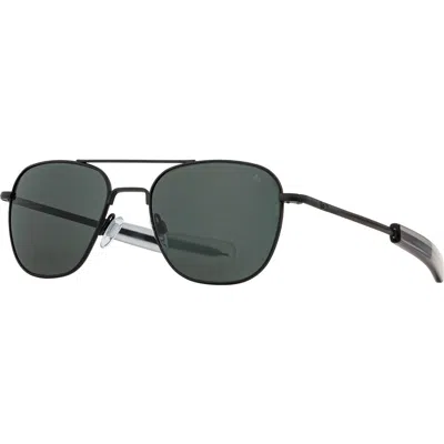 American Optical Original Pilot 52mm Aviator Glass Polarized In Black