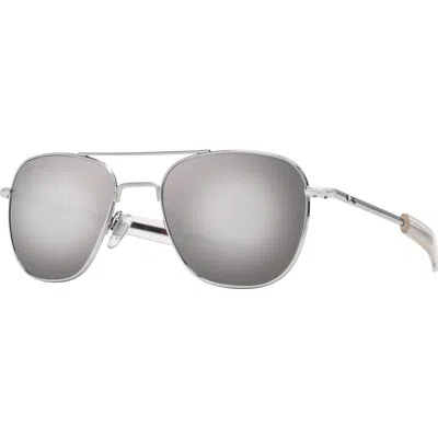 American Optical Original Pilot 52mm Aviator Nylon Polarized In Gray