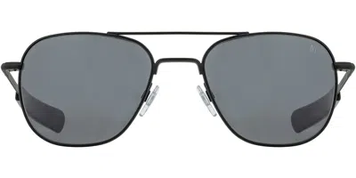 American Optical Original Pilot Polarized 3gygp Men's Sunglasses Black Size 52