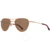 American Optical Polarized Brown Pilot Unisex Sunglasses Sebring-p 2 55
