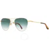 American Optical Polarized Green Gradient Pilot Unisex Sunglasses Sebring-p 3 55