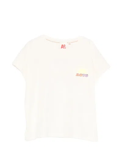 American Outfitters Kids' Bo Rear-print T-shirt In Neutral