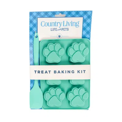 American Pet Supplies Country Living 3-piece Silicone Treat Baking Kit In Blue